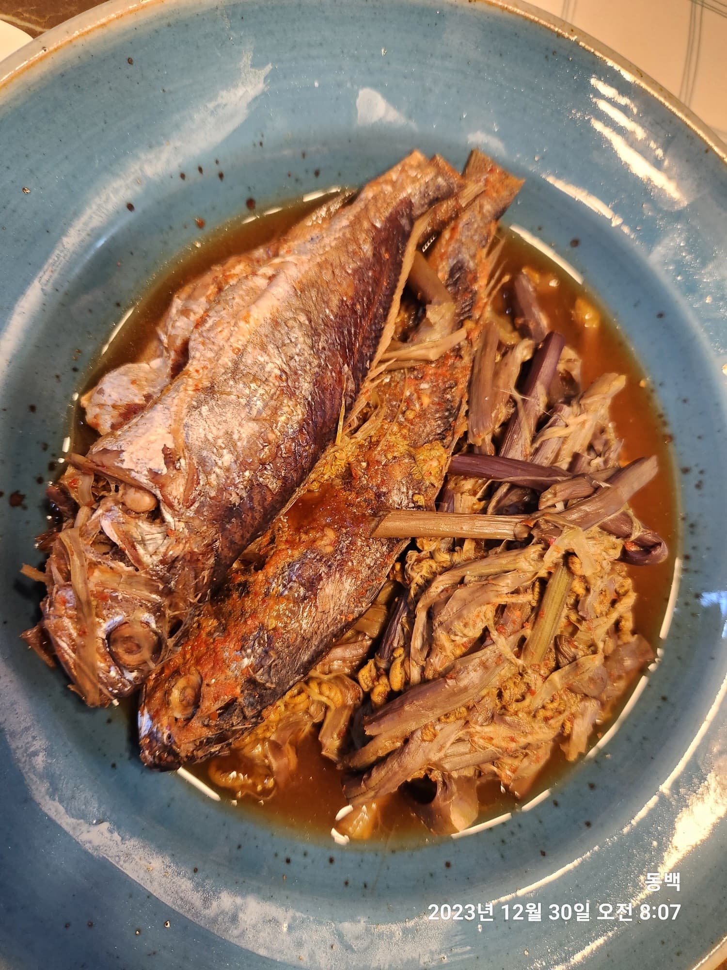 조기 생고사리조림