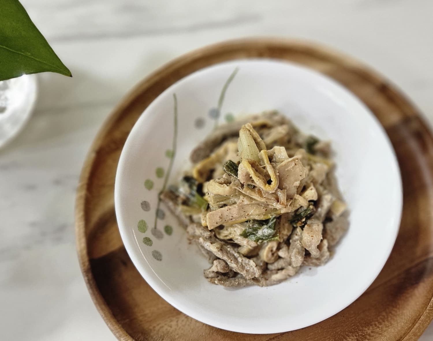 걸쭉한 들깨죽순볶음