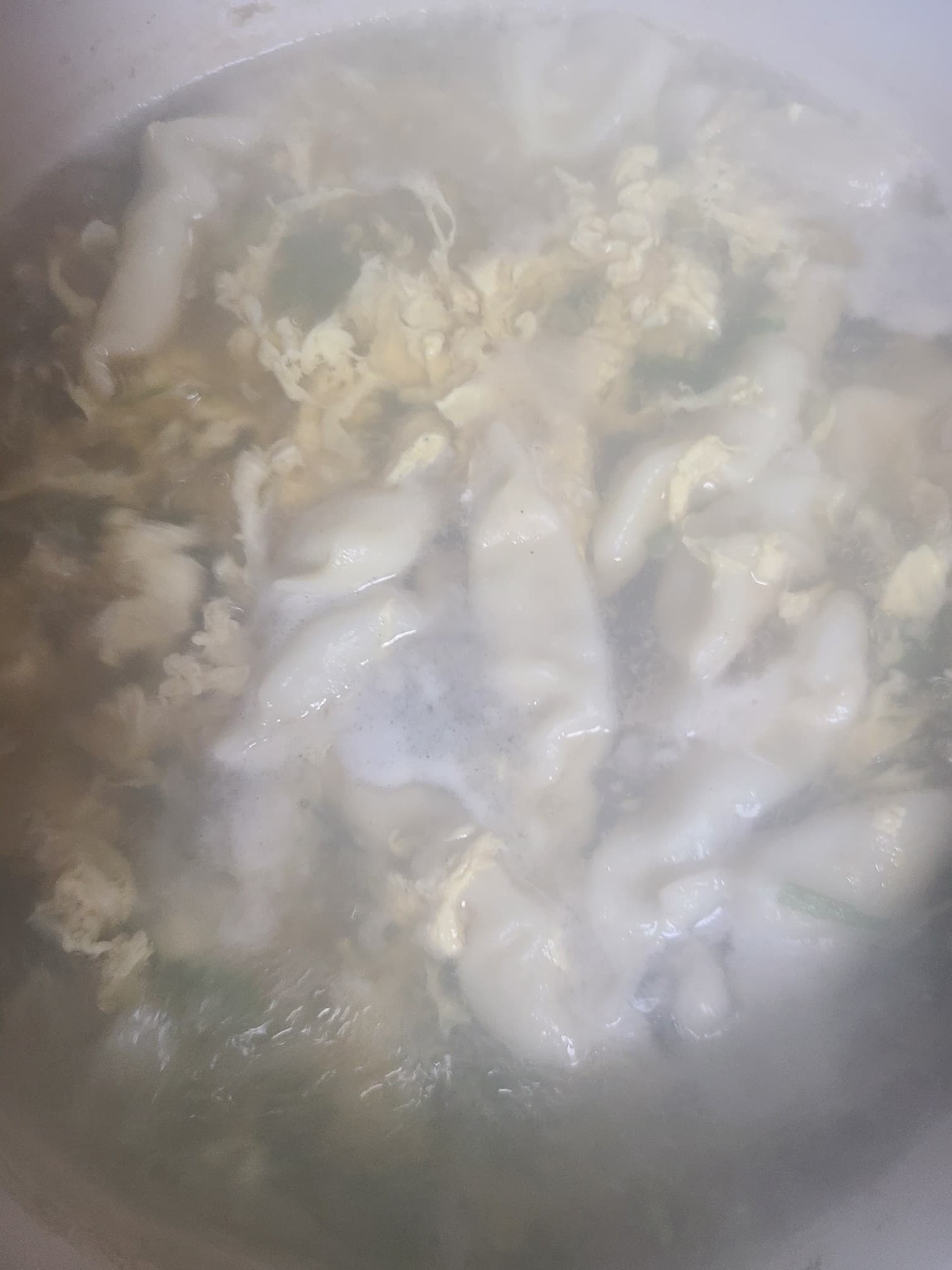 시원 칼칼한 계란 만두국 끓이기