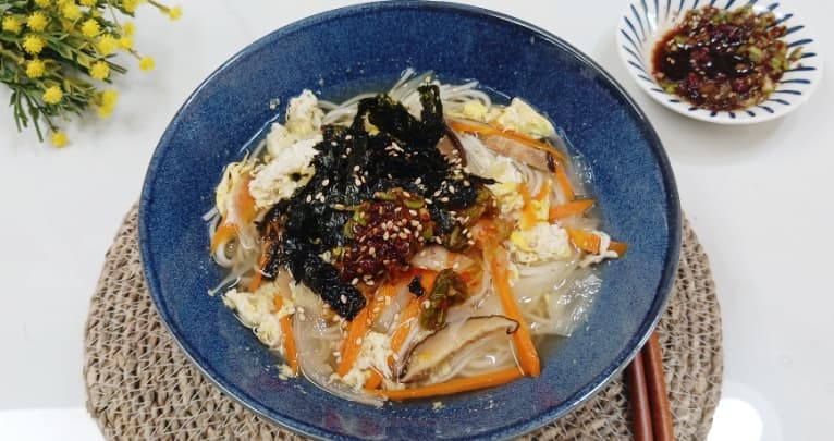 잔치국수 만들기 멸치육수로 간단 양념장 레시피