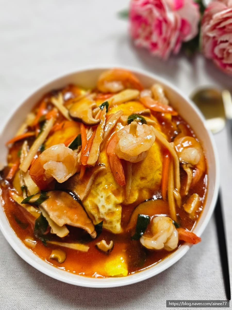 알토란 이연복 유산슬달걀덮밥 초간단 매콤한 유산슬 한그릇요리 feat. 죽순 냉동새우 표고버섯 고추장