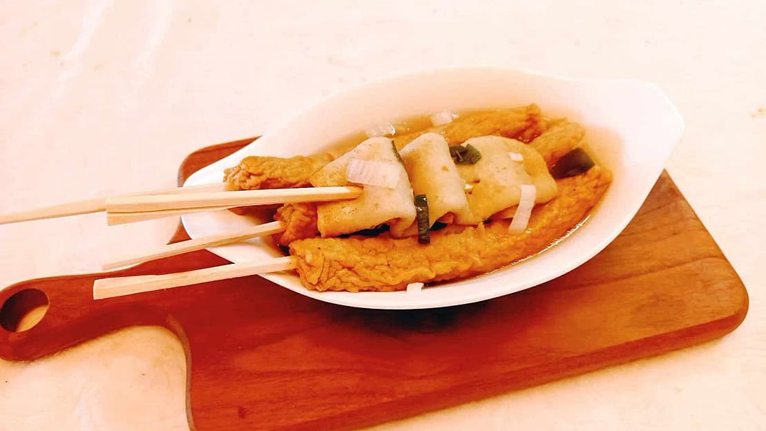 어묵꼬치탕 사각어묵 오뎅탕 캠핑 안주 간식 쯔유국물요리