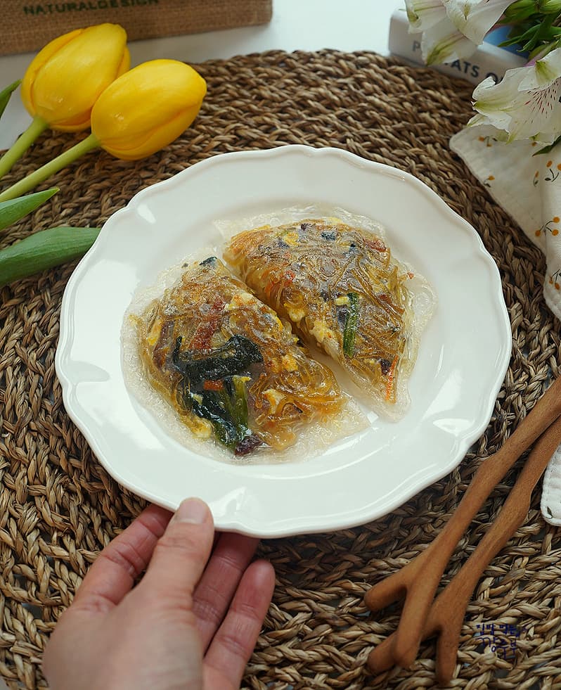 만두중에 제일 맛있는 라이스페이퍼 잡채만두 만들기