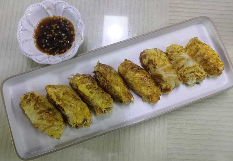 알배추 두부 쌈 으로 새해아침 특별하고 건강하게