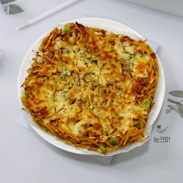 에어프라이어로 간단하게 백종원 고구마피자 만들기