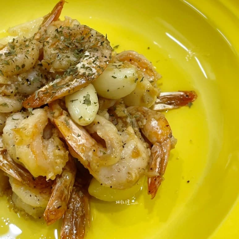버터갈릭새우 깐새우요리 홈파티요리 추천