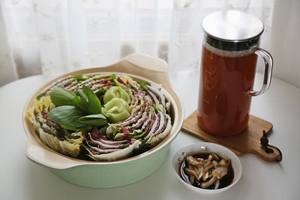 밀푀유나베 (육수부터 소스까지 초간단 나베요리)