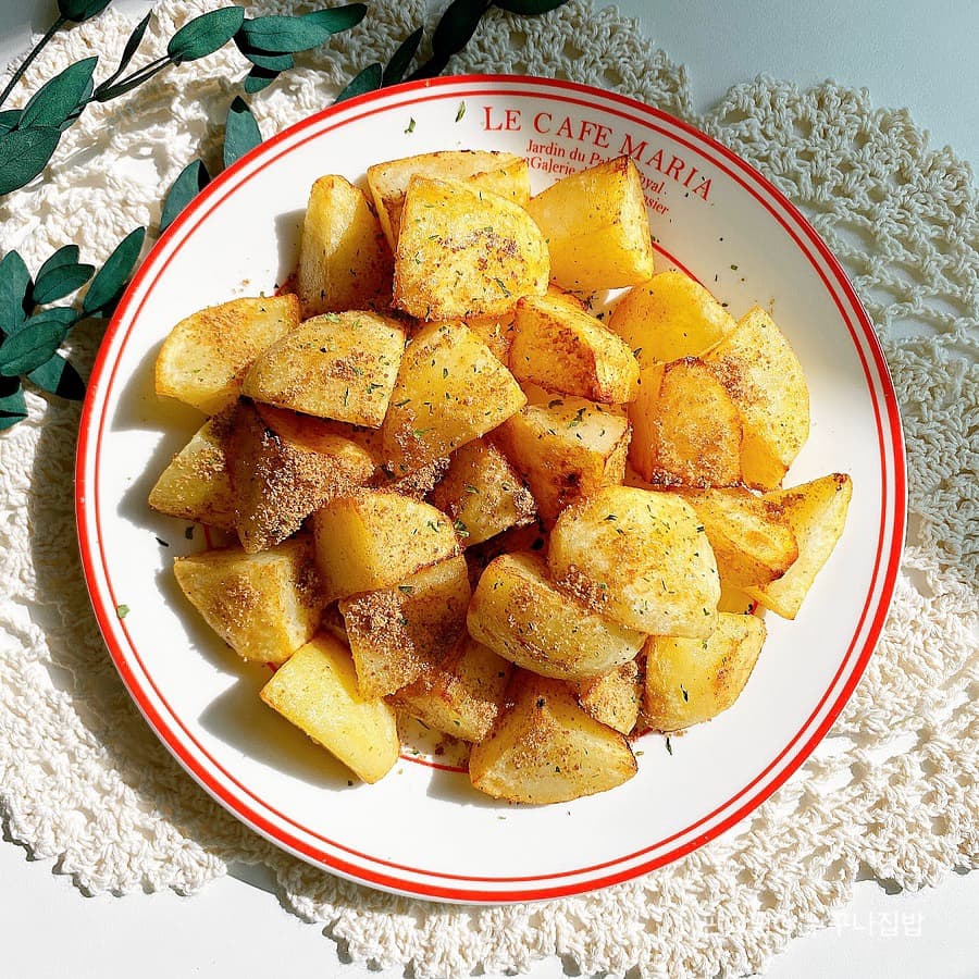 전자레인지에 쪄서 만들어 본 감자버터구이~!!