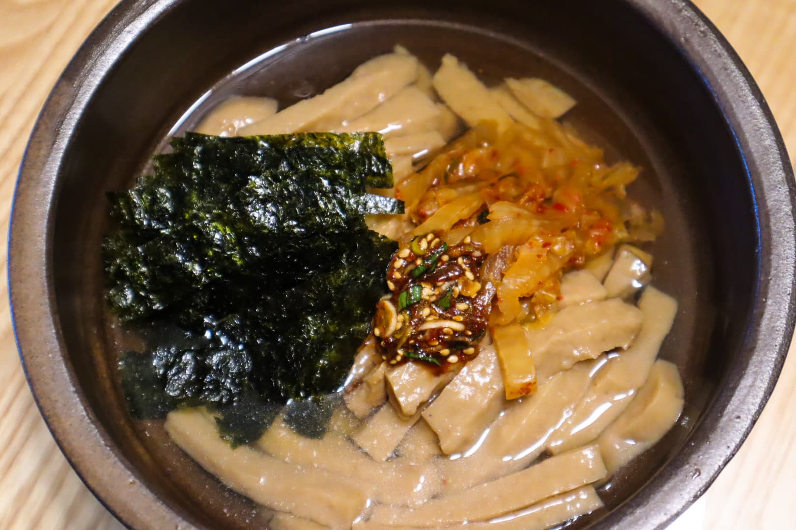 따뜻한묵사발 온묵밥 만드는법 멸치다시마육수 도토리묵요리 온묵밥레시피 국물요리