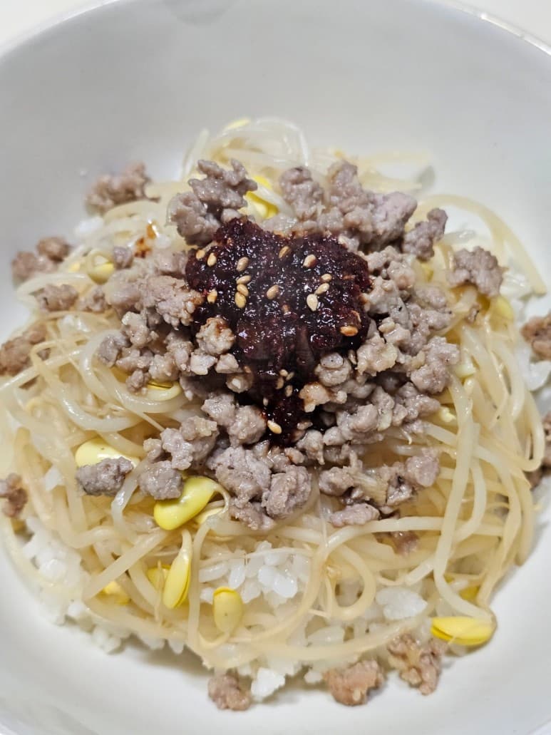 간편한 콩나물밥 레시피